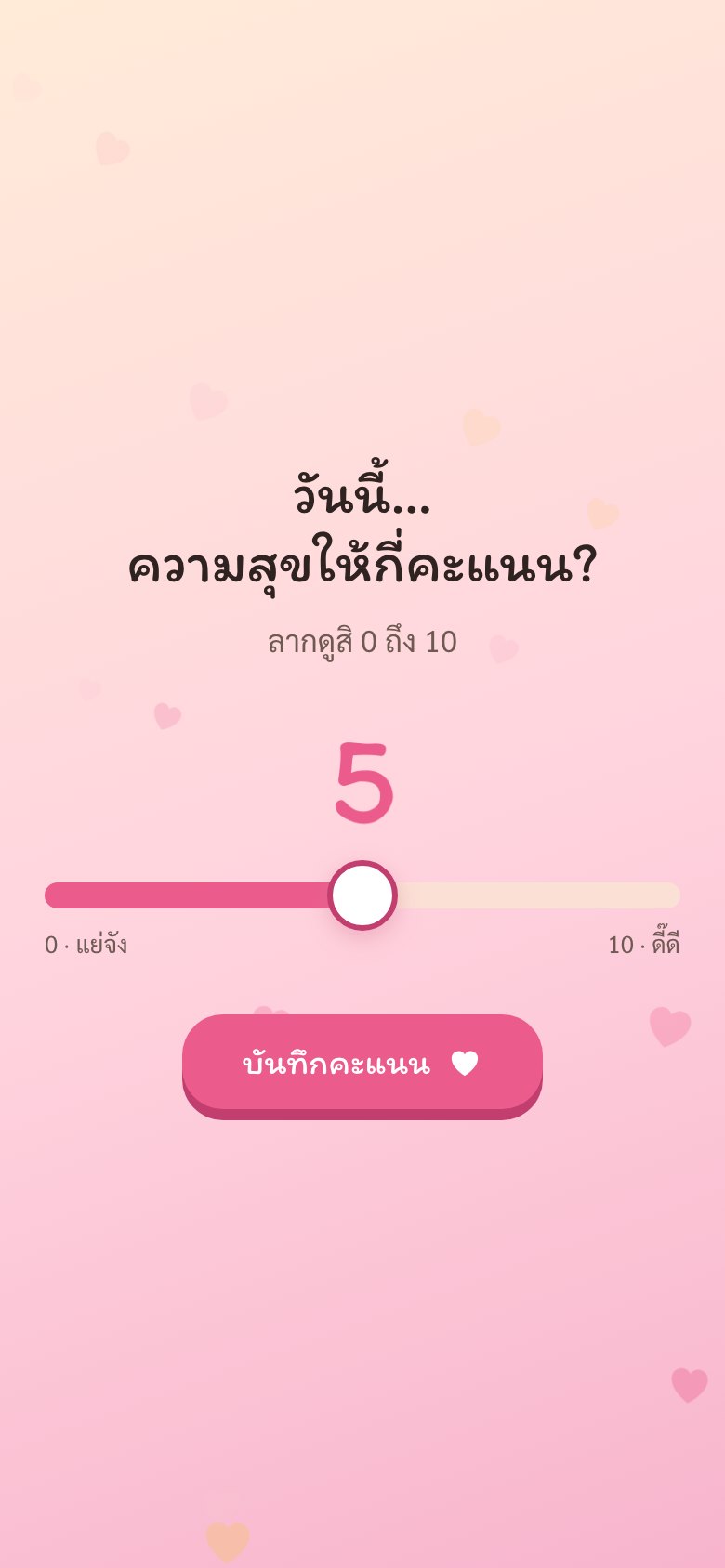 ตัวอย่างธีม Sunset Peach